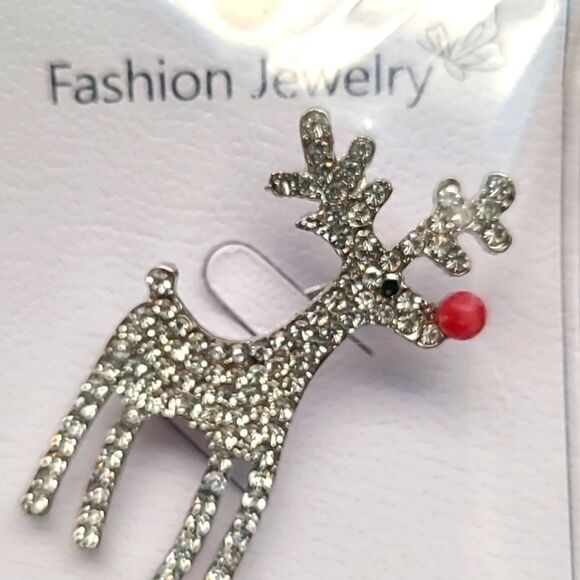 Fashion Pin, Rudolph the Red Nosed Reindeer, NIB - Picture 2 of 4